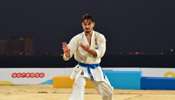 Karate - Kata Masculino, Damián ilusiona los corazones hispanos