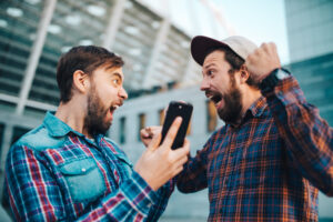 Two,Friends,Showing,Sincere,Emotions,Of,Joy,About,Victory,In