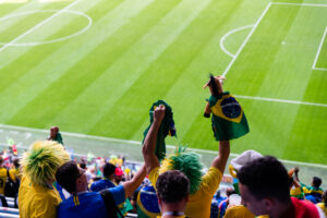 Fans gather in Russia during the 2018 FIFA World Cup