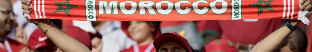 Los fanáticos de Marruecos animan a su equipo